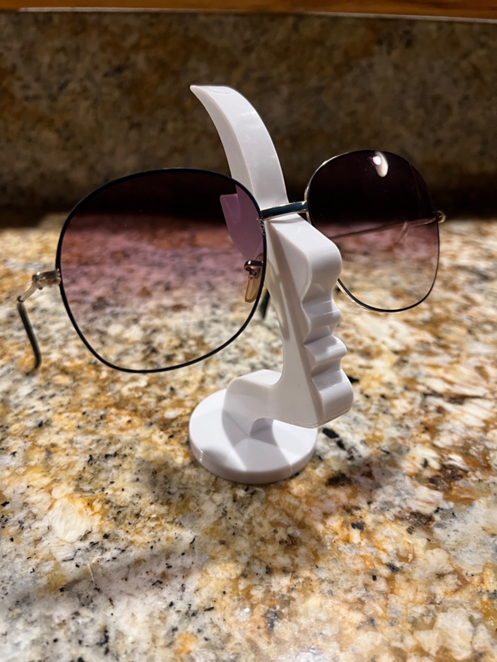 Gradient Lens  Round Sunglasses